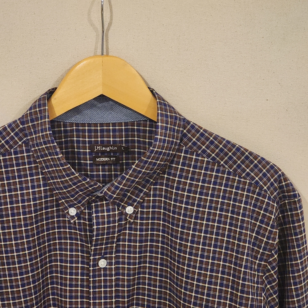J. McLaughlin Modern Fit Button Down XL